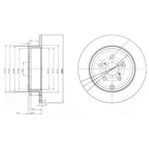 BG3912 Delphi Тормозной диск