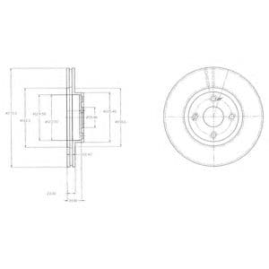BG3966 Delphi Тормозной диск для Mazda MX-5