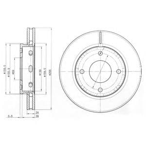 BG3987 Delphi Гальмівний диск
