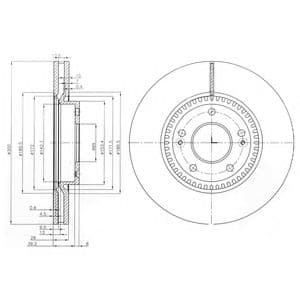 BG4011 Delphi Тормозной диск