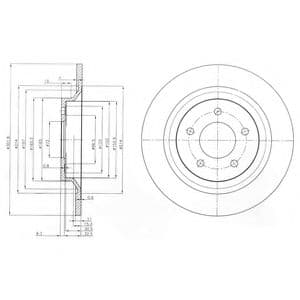 BG4026 Delphi Тормозной диск
