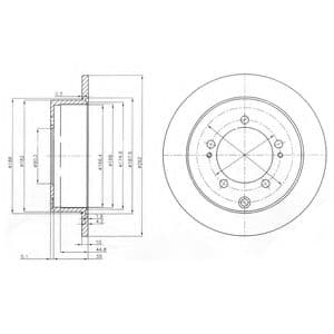 BG4037 Delphi Гальмівний диск
