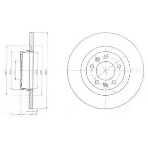 BG4085 Delphi Тормозной диск