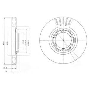 BG4106 Delphi Тормозной диск для Mitsubishi L200