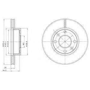 BG4195 Delphi Гальмівний диск