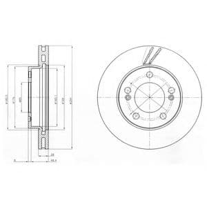 BG4206 Delphi Гальмівний диск