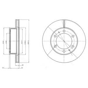 BG4211 Delphi Гальмівний диск
