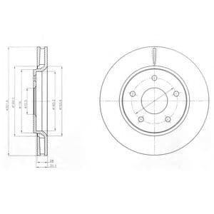BG4248 Delphi Тормозной диск