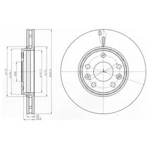 BG4264 Delphi Гальмівний диск