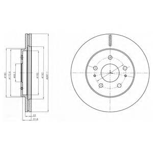BG4326 Delphi Гальмівний диск
