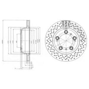 BG4151 Delphi Гальмівний диск