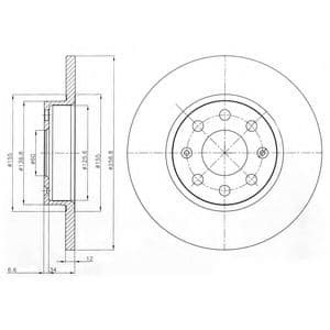 BG4155 Delphi Тормозной диск