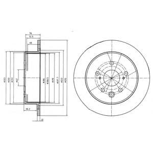 BG4178 Delphi Тормозной диск