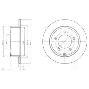 BG4179 Delphi Гальмівний диск