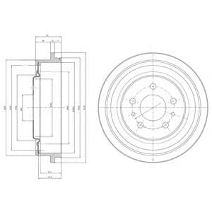 BF425 Delphi Гальмівний барабан для Renault Espace
