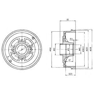 BF426 Delphi Гальмівний барабан