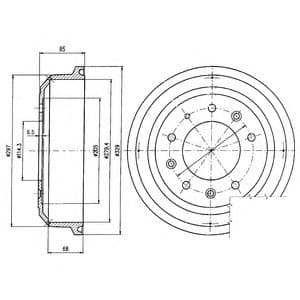 BF82 Delphi Тормозной барабан