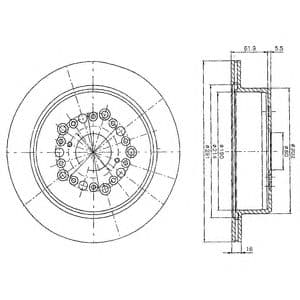 BG2662 Delphi Тормозной диск