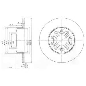 BG3890C Delphi Гальмівний диск