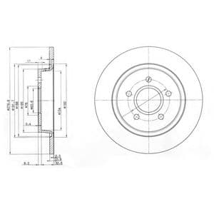 BG3897C Delphi Гальмівний диск