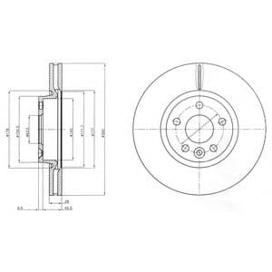 BG4094C Delphi Гальмівний диск