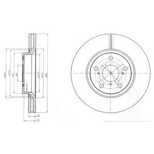 BG4236C Delphi Тормозной диск