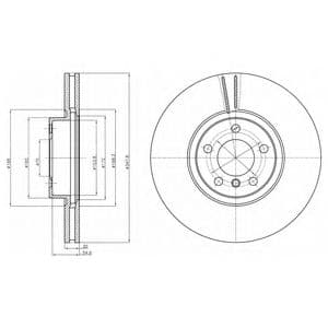 BG9063C Delphi Гальмівний диск
