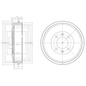 BF169 Delphi Гальмівний барабан