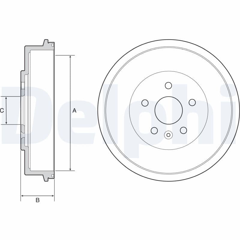 bf553 Delphi Тормозной барабан для Chevrolet Cruze