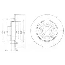 bg4025c Delphi Гальмівний диск