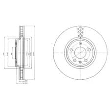 bg4080c Delphi Гальмівний диск