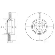 bg4083c Delphi Тормозной диск