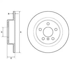 BG4812C Delphi Тормозной диск