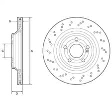 bg4920c Delphi Тормозной диск для Mercedes SL-Class