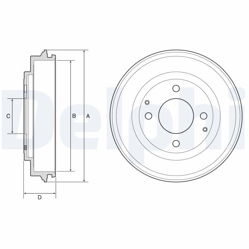 bf632 Delphi Гальмівний барабан