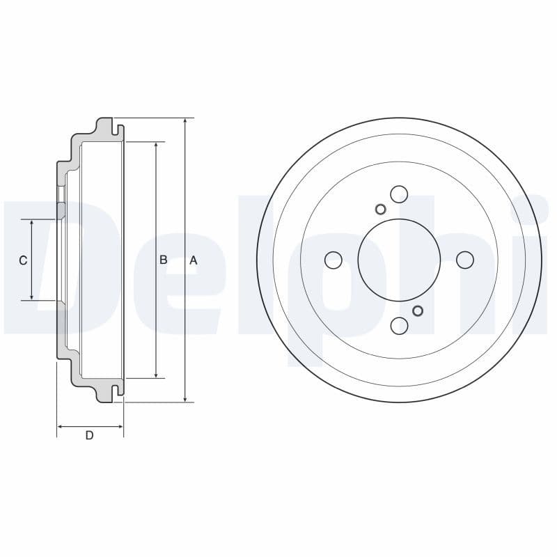 bf646 Delphi Тормозной барабан для Suzuki Celerio