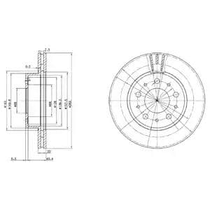 BG2425C Delphi Тормозной диск
