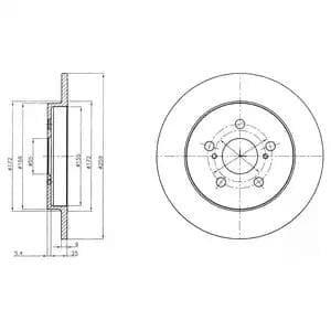 bg4201c Delphi Гальмівний диск