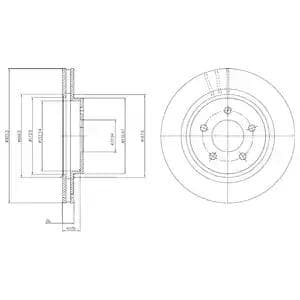 BG4240C Delphi Гальмівний диск