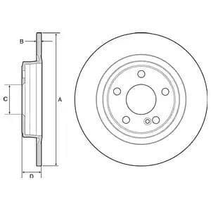 BG4558C Delphi Гальмівний диск