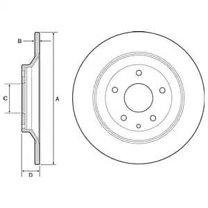 BG4567C Delphi Гальмівний диск