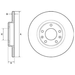 BG4661C Delphi Гальмівний диск