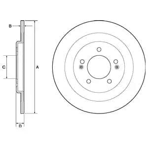 BG4688C Delphi Гальмівний диск для Hyundai i40