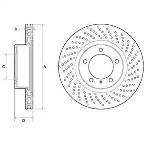 BG4781C Delphi Гальмівний диск