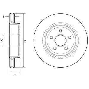 BG9170C Delphi Тормозной диск