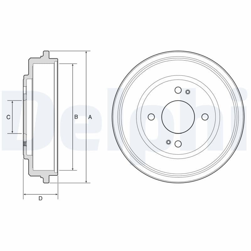 bf606 Delphi Тормозной барабан