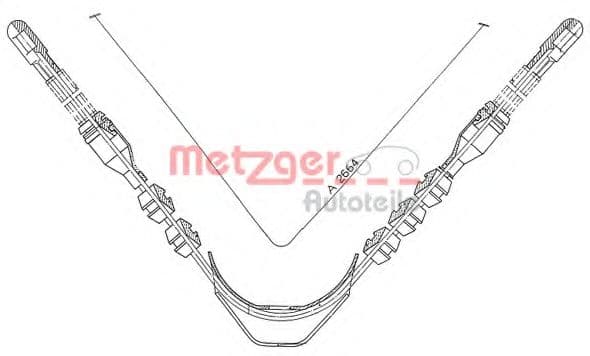 11.573 Metzger Трос ручного гальма