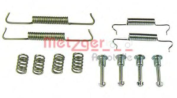 105-0877 Metzger Монтажный комплект барабанных тормозных колодок для Rover 75