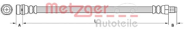 4110795 Metzger Гальмівний шланг