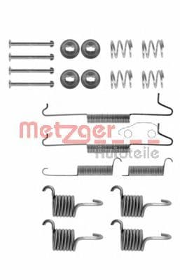 105-0649 Metzger Монтажний комплект барабанних гальмівних колодок для Volkswagen LT